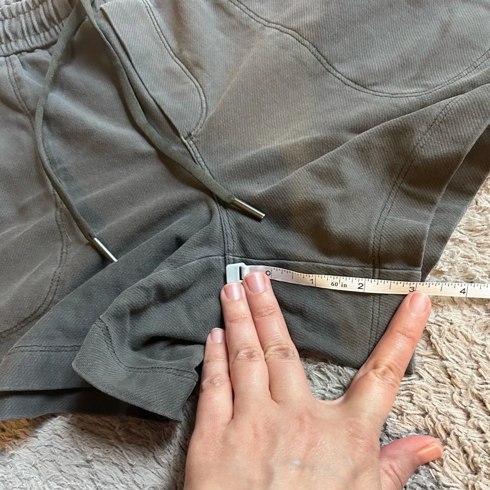 Athleta Gray Drawstring Active Shorts - Picture 7 of 9